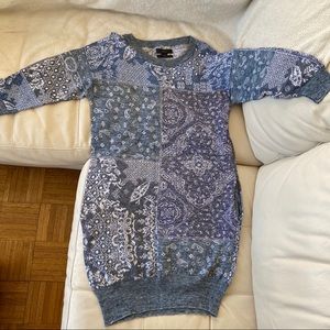 Diesel knitted dress Italian yarn